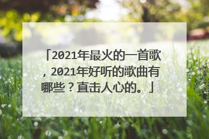 2021年最火的一首歌，2021年好听的歌曲有哪些？直击人心的。