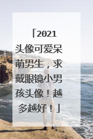 2021头像可爱呆萌男生,求戴眼镜小男孩头像!越多越好!