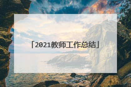 2021教师工作总结