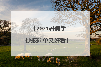 2021暑假手抄报简单又好看
