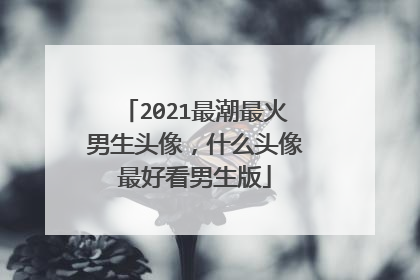 2021最潮最火男生头像,什么头像最好看男生版