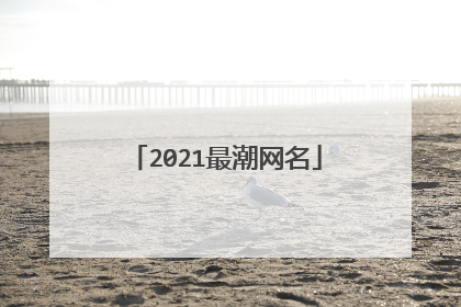 2021最潮网名
