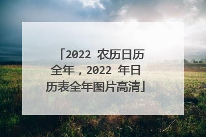 2022 农历日历全年，2022 年日历表全年图片高清