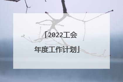 2022工会年度工作计划