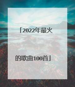 2022年最火的歌曲100首