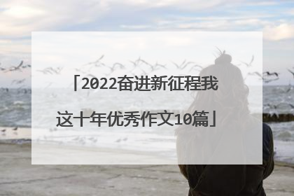 2022奋进新征程我这十年优秀作文10篇