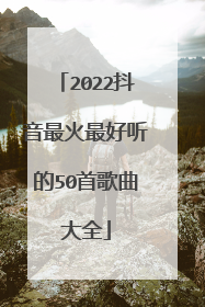 2022抖音最火最好听的50首歌曲大全