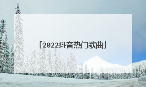 2022抖音热门歌曲