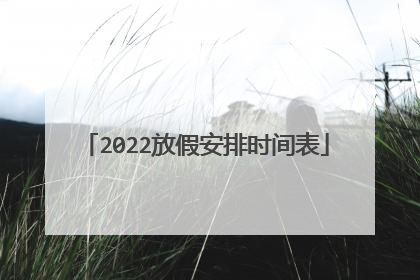 2022放假安排时间表