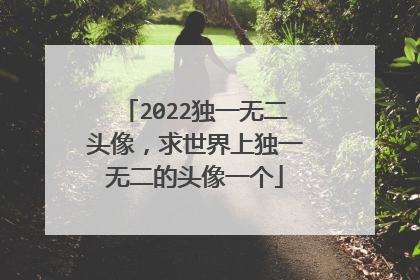 2022独一无二头像，求世界上独一无二的头像一个