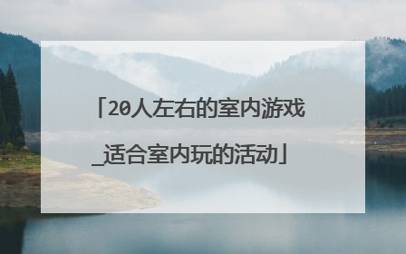 20人左右的室内游戏_适合室内玩的活动