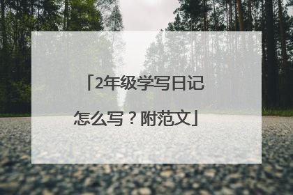 2年级学写日记怎么写?附范文