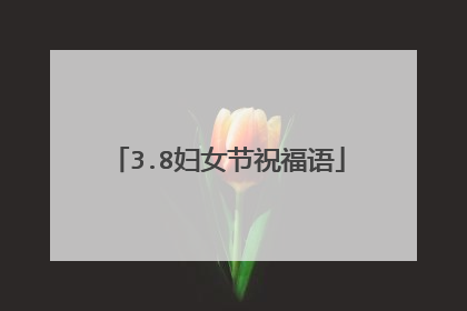3.8妇女节祝福语