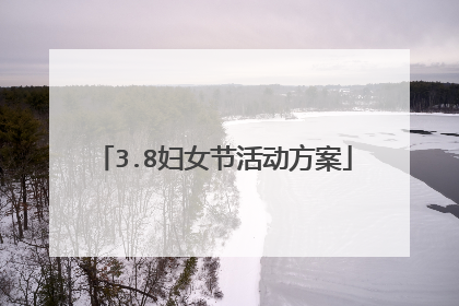 3.8妇女节活动方案
