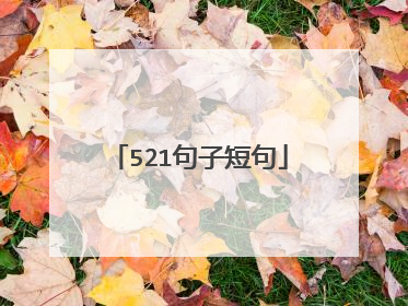521句子短句