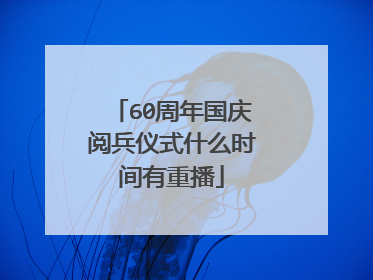 60周年国庆阅兵仪式什么时间有重播