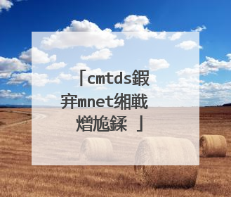 cmtds鍜宑mnet缃戦�熷尯鍒�