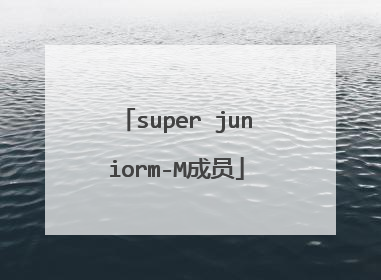 super juniorm-M成员
