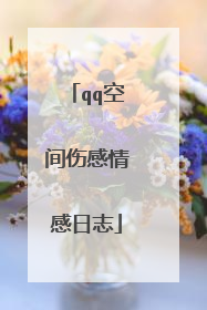qq空间伤感情感日志