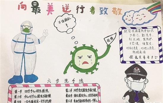2020小学生抗击武汉疫情手抄报_疫情手抄报图片