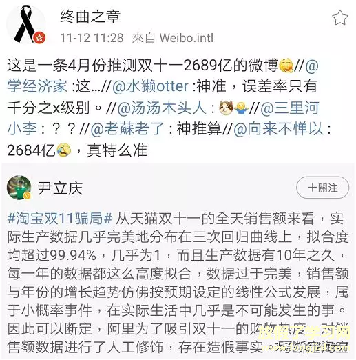 双11成交数据拟合神预测？——只是运气好而已